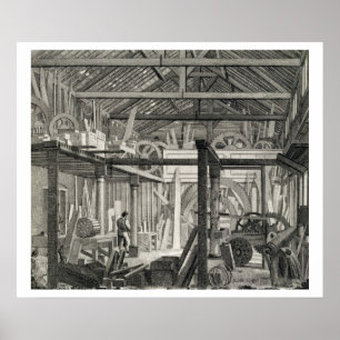 Poster Interior View of John Bunyan's Meeting House