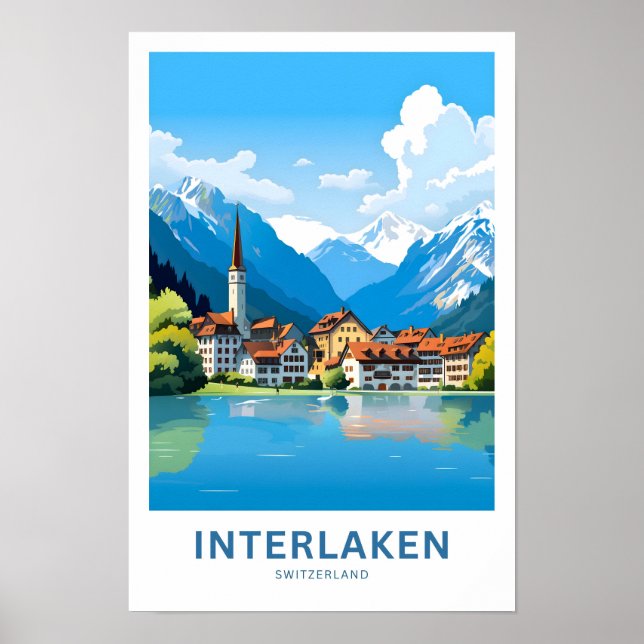 Poster Interlaken Suisse - Imprimer (Devant)