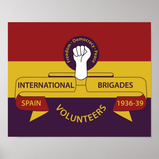 Poster international des brigades (Devant)