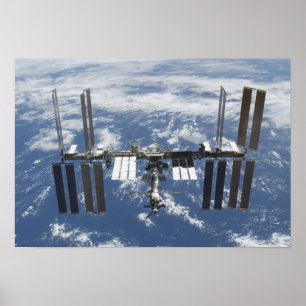 Poster International Space Station in orbit 2