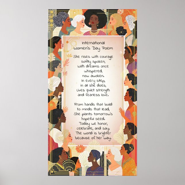 Poster International Women's Day Poem (Devant)