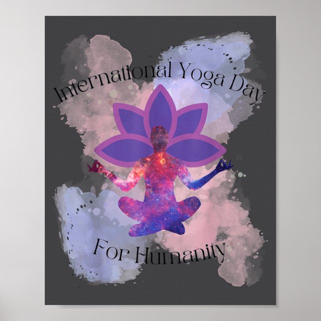 Poster International Yoga Day For Humanity  (Devant)
