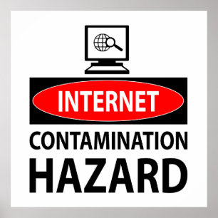 Poster Internet - risque de contamination