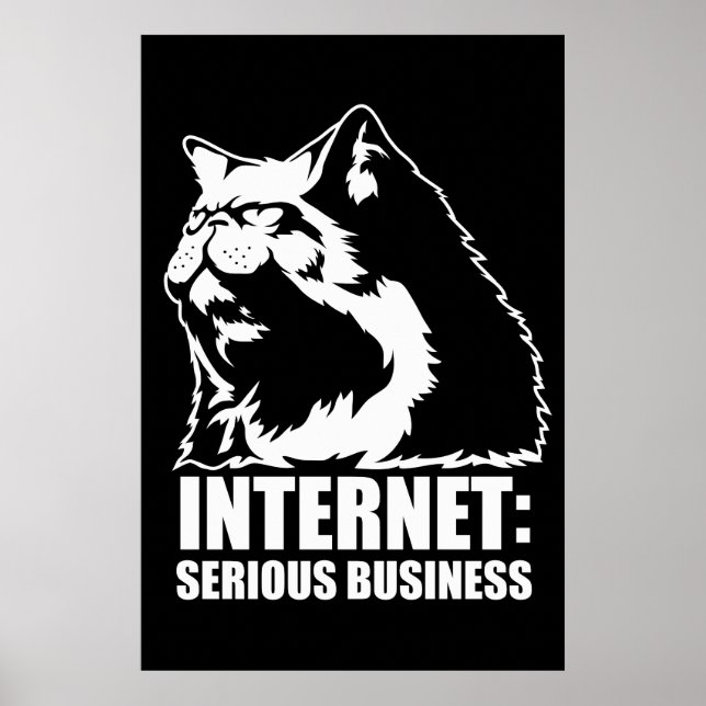 Poster Internet : Serious Business (lolcat drôle tshirt) (Devant)