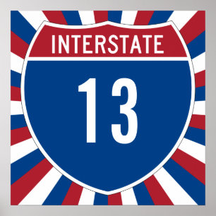 Poster Interstate 13