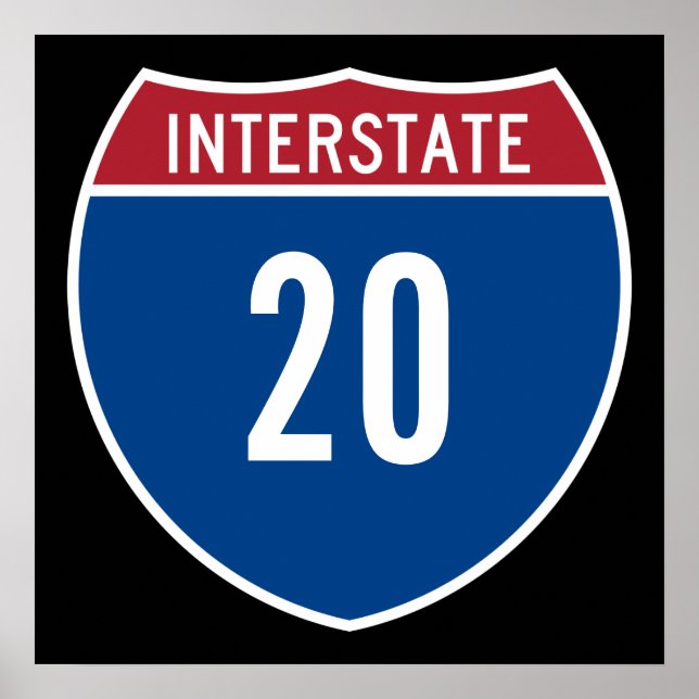 Poster Interstate 20 (Devant)