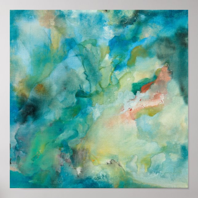 Poster Interstellaire | Ciel bleu Turquoise (Devant)