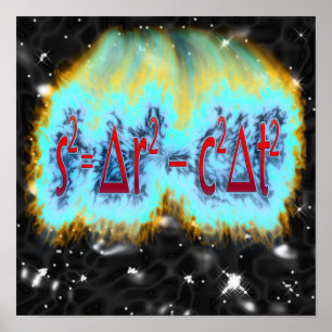 Poster Intervalle d'espace-temps