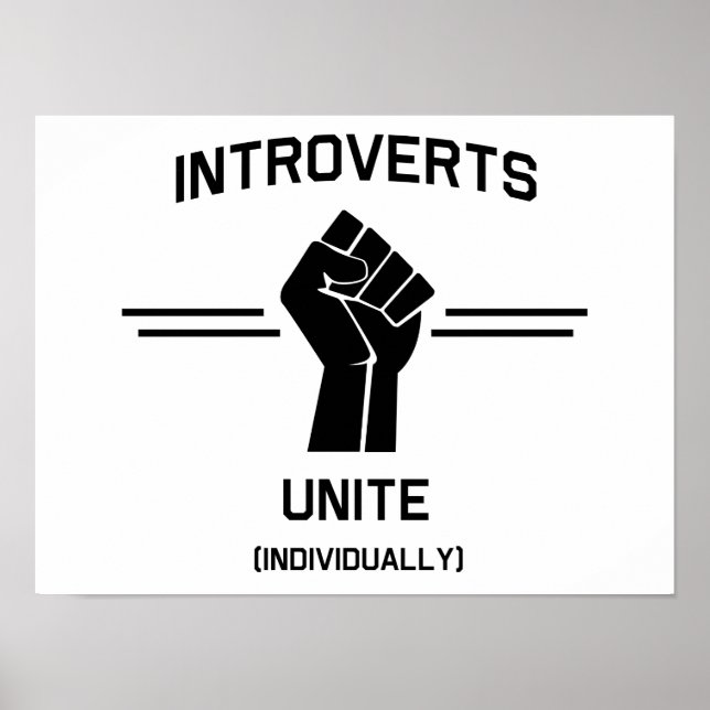 Poster Introvertis Unite (Individuellement) (Devant)
