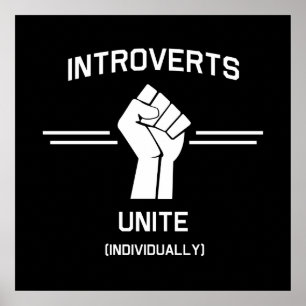 Poster Introvertis Unite (Individuellement)