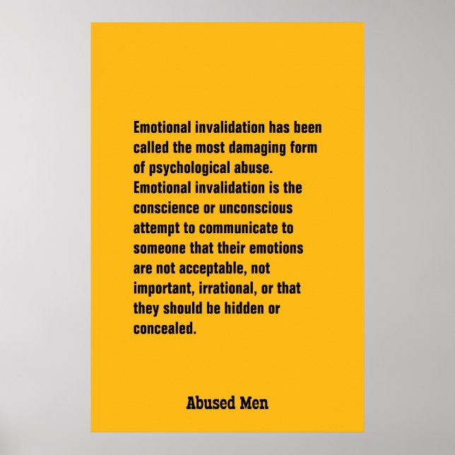 Poster Invalidation Émotionnelle A Été Appelée ... (Devant)