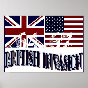 POSTER INVASION BRITANNIQUE