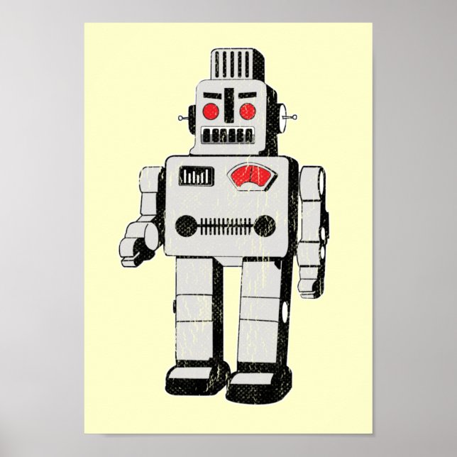 Poster invasion de robots (Devant)