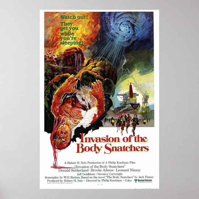 POSTER INVASION DES SNATCHERS DU CORPS (Devant)