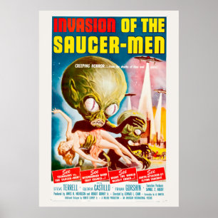 Poster Invasion du film d'horreur de la science fiction