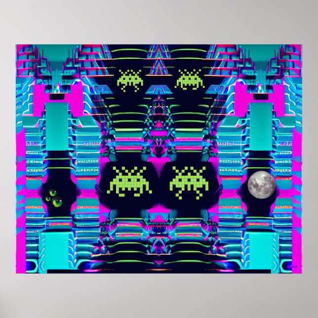 Poster Invasion spatiale des rois tarifaires (Devant)