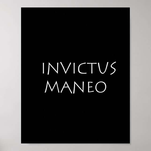 Poster Invictus maneo (Devant)
