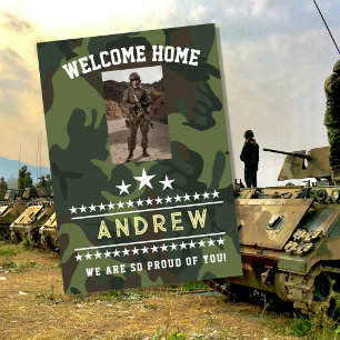 Poster Invitation de bienvenue à la maison militaire – Ga
