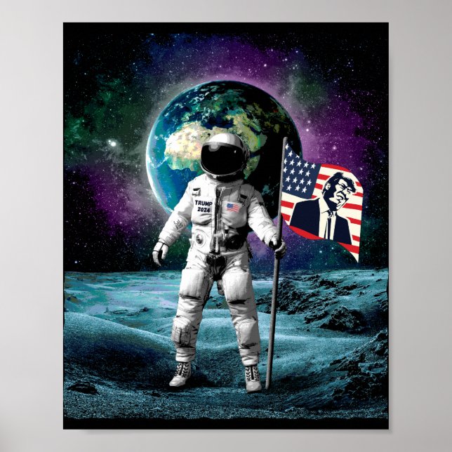 Poster Invitation des astronautes pour Trump 2024 (Devant)