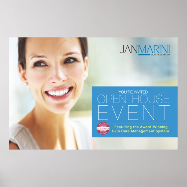 Poster Invitation Open House 45x30" (Devant)