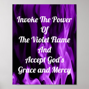 Poster Invoquer La flamme Violette