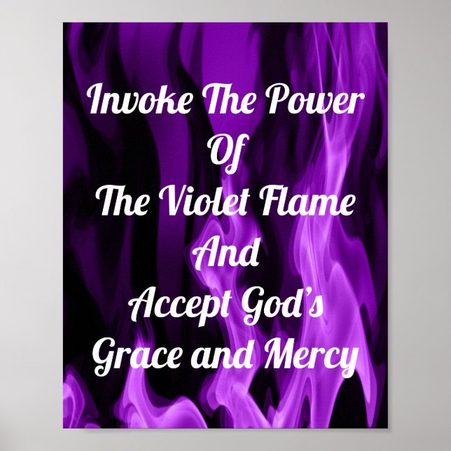 Poster Invoquer La flamme Violette (Devant)