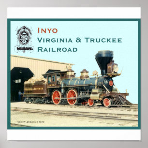 Poster Inyo- la Virginie et copie de chemin de fer de