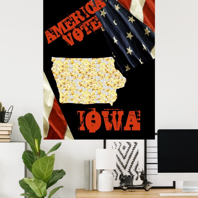 POSTER IOWA (Bureau à domicile)