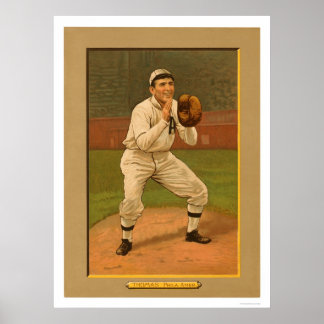 Poster Ira Thomas Athletics Baseball 1911
