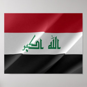 Poster Irak - drapeaux -