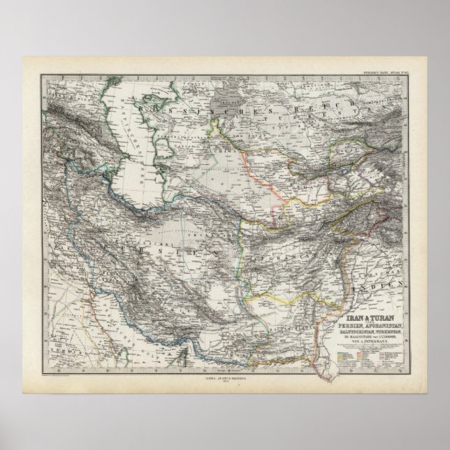 Poster Iran Afghanistan Pakistan (Devant)