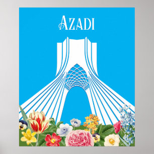 Poster Iran Azadi (Liberté)