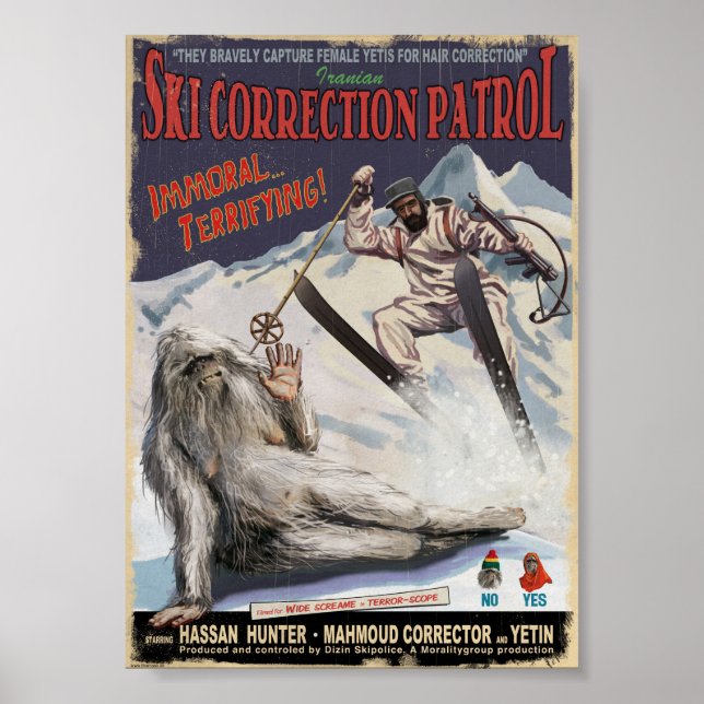 Poster Iran ski (Devant)