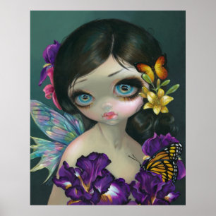 Poster Iris Enchantment ART IMPRIMER fleur fée printemps