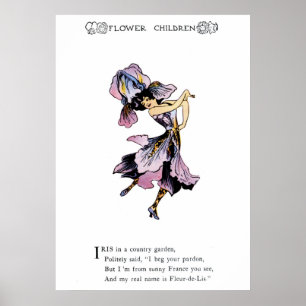 Poster Iris - Fleur-de-Lis