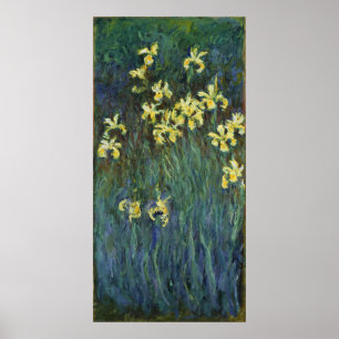 Poster Iris jaunes de ~ de Claude Monet