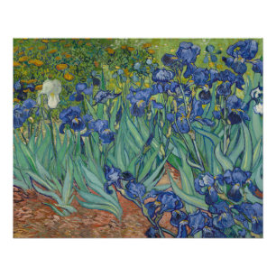 Poster Iris, Peinture à l'huile de fleurs, Vincent Van Go