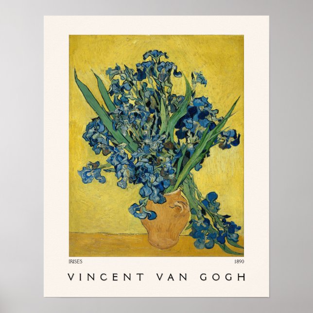 Poster Irises Art Vincent van Gogh Musée (Devant)