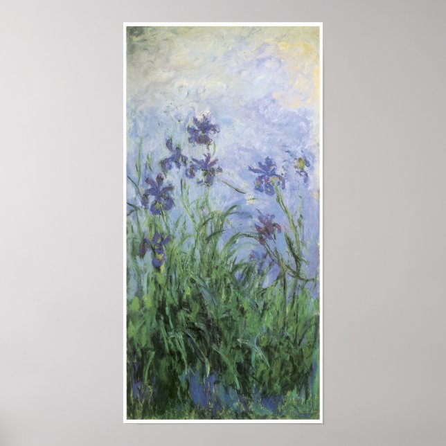 Poster Irises, Claude Monet (Devant)