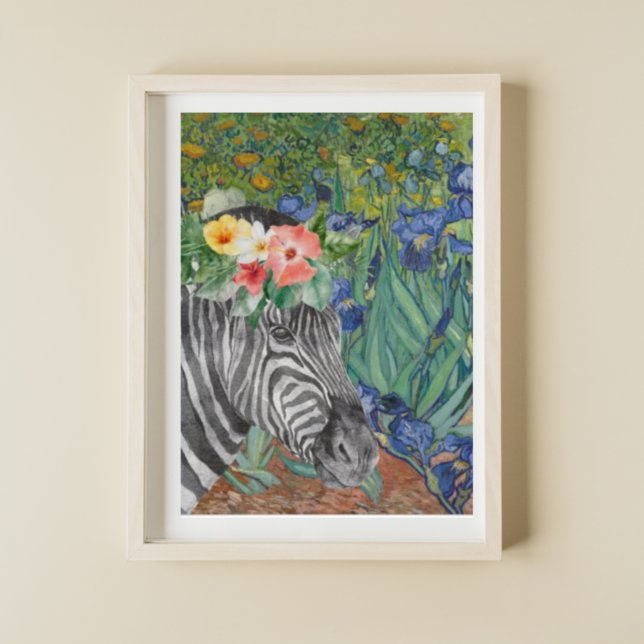 Poster Irises et Fancy Zebra de Van Gogh (Créateur téléchargé)