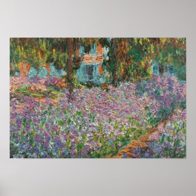 Poster Irises par Monet (Devant)