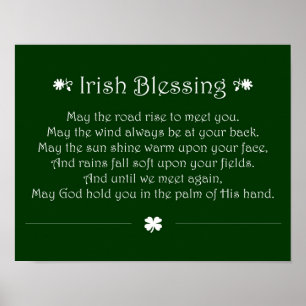 Poster Irish Blessing