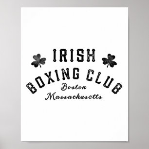 Poster Irish Boxing Club - Boston Machusetts 1
