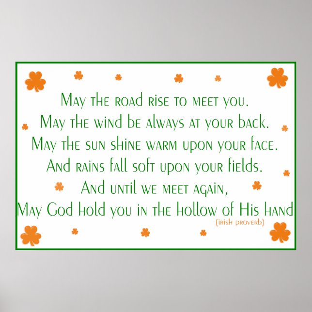 Poster Irish Proverbe 2 Print (Devant)