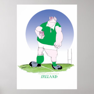 Poster irish rugby player, tony fernandes