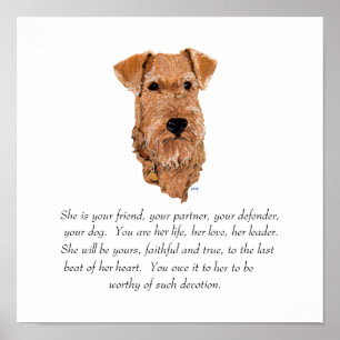 Poster Irish Terrier Keepsake
