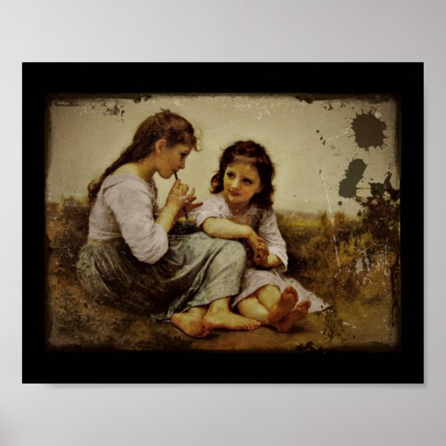 Poster Irlandais Penny Whistle Girls (Devant)