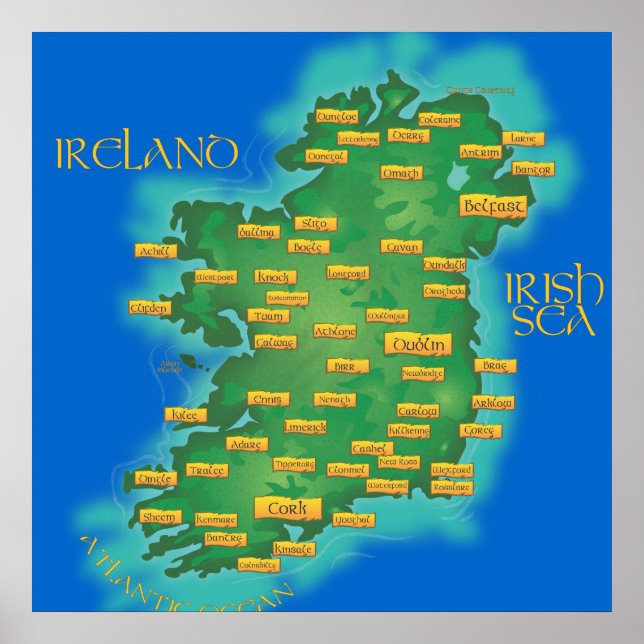 Poster Irlande (Devant)