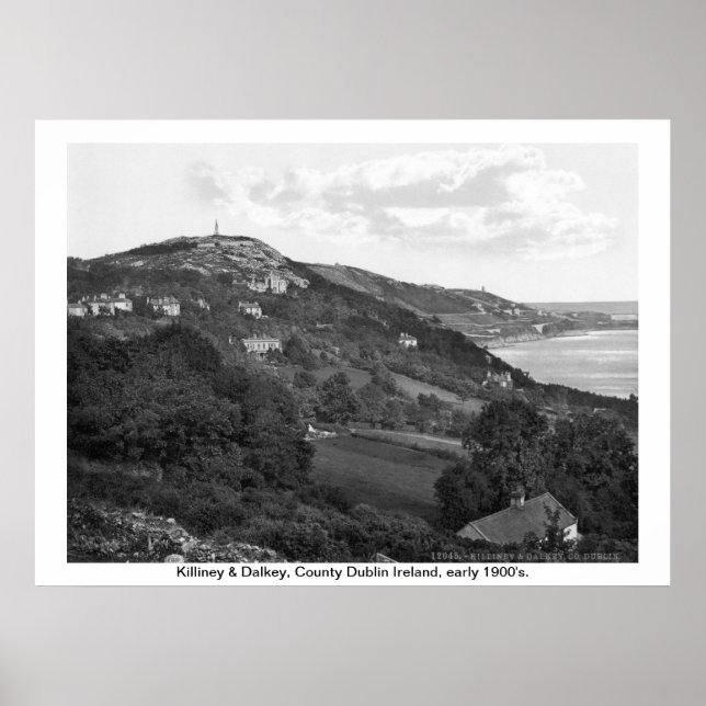 Poster Irlande, Comté de Dublin, Killiney & Dalkey (Devant)