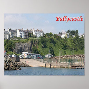 Poster Irlande du Nord - Ballycastle -